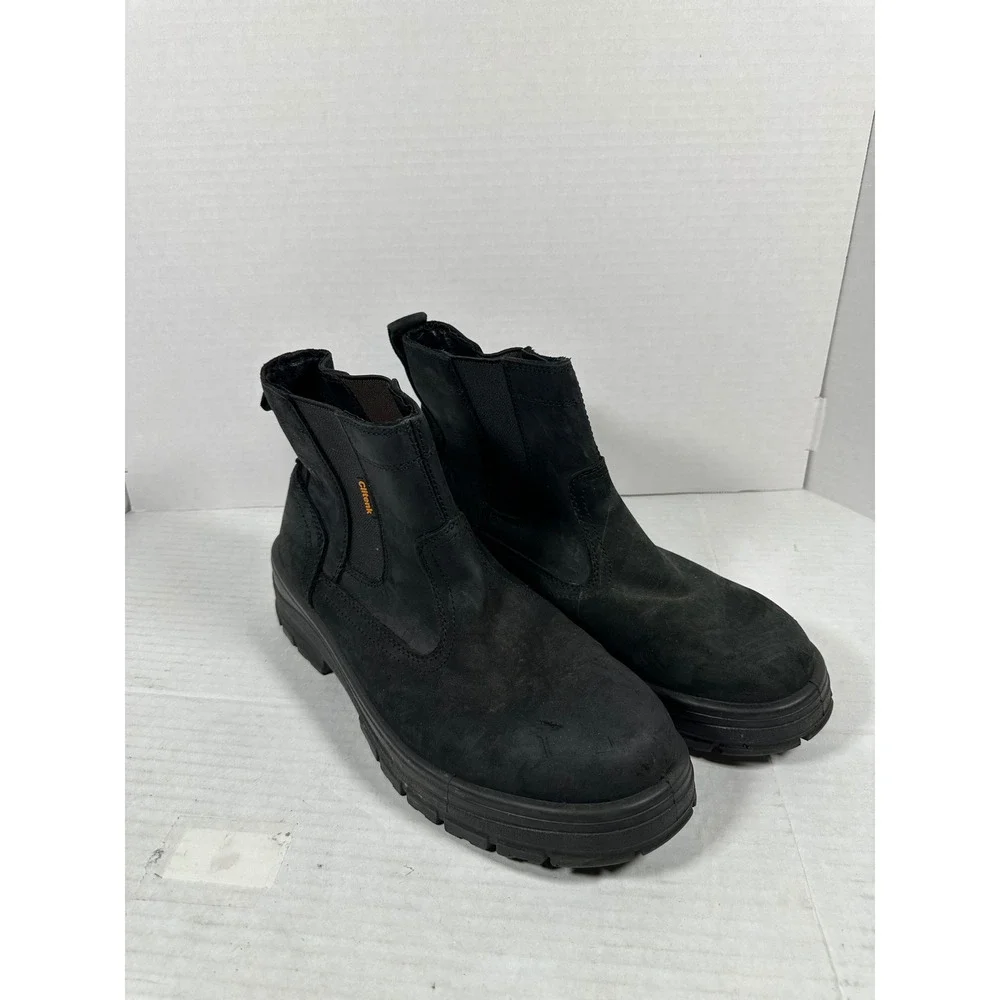 Clitenk Mens Safety Toe Work Boots ASTM F2412-11 F2413-11 Black Size 13 EH Rated
